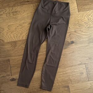 High-Waisted Brown Leggings